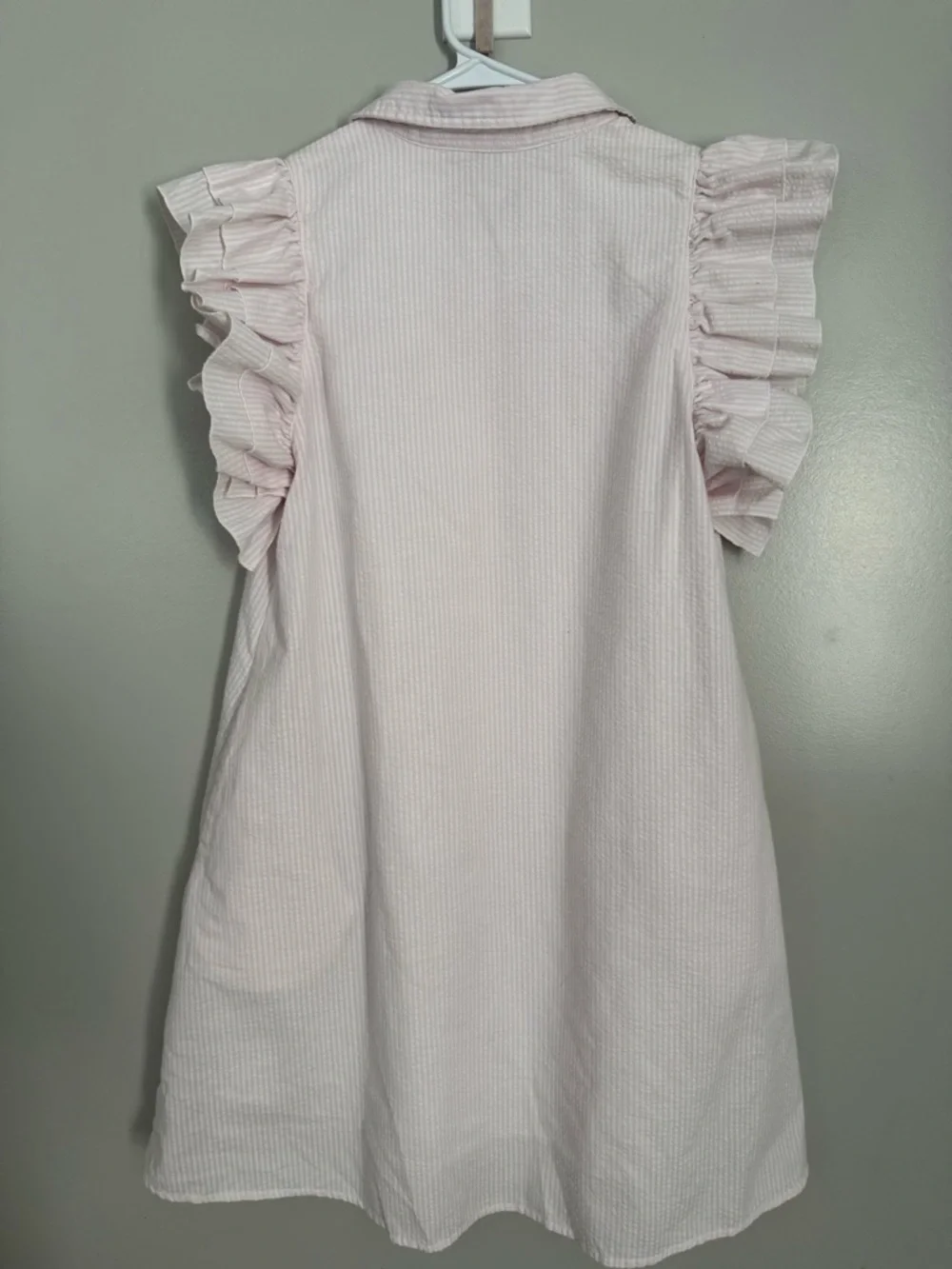 crown & ivy Soft Pink Striped Button Shirt - Picture 2 of 6